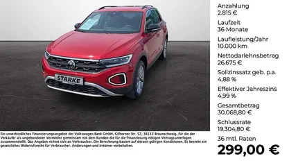 Rot (kings red metallic) Gebraucht 2024 VW T-Roc Goal SUV | 29.490 € (Fairer Preis)