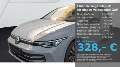 Gebraucht VW Golf VIII Goal 116 PS (85 kW) 2025 Grau Limousine
