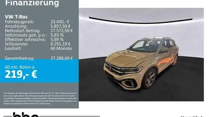 Gebraucht VW T-Roc R-line 110 PS (80 kW) 2024 Grau SUV