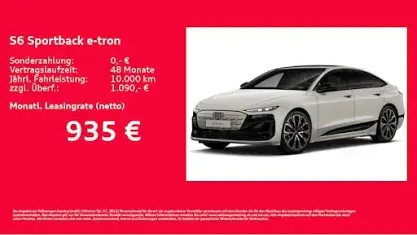 Nouă Audi S6 e-tron Ambiente 405 kW (551 CP) 2026 Bej Berlinǎ