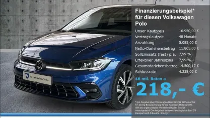 Gebraucht VW Polo IQ Drive 95 PS (69 kW) 2022 Blau Kleinwagen