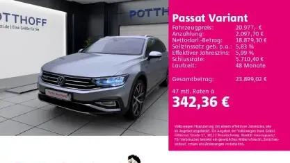 Gebraucht VW Passat Alltrack 190 PS (139 kW) 2020 Silber Kombi