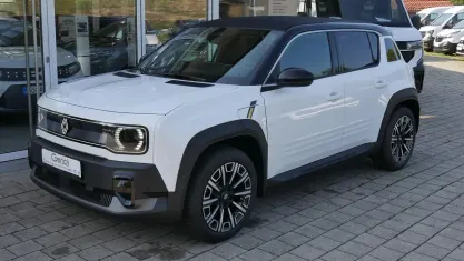 Neu Renault 4 E-Tech Iconic 77 kW (106 PS) 2026 Arktisweiß mit schwarzem dach SUV