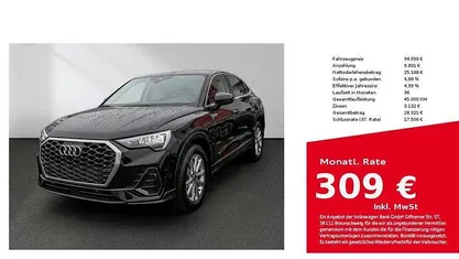 Mythosschwarz Gebraucht 2023 Audi Q3 Sportback Performance SUV | 34.990 € (Fairer Preis)