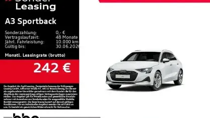 Gebraucht Audi A3 Advanced Plus 150 PS (110 kW) 2025 Weiß Limousine