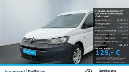 Gebraucht VW Caddy 102 PS (75 kW) 2022 Candyweiss Van / Kleinbus