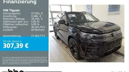 Używany VW Tiguan R-line 193 KM (141 kW) 2025 Czarny SUV