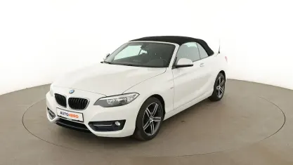 Gebraucht BMW 218 Sport Line 136 PS (100 kW) 2017 Weiß Cabrio