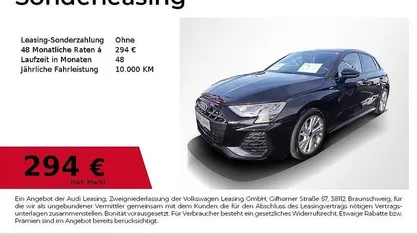 Mythosschwarz metallic Gebraucht 2025 Audi A3 S-Line Limousine | 32.390 € (Superpreis)