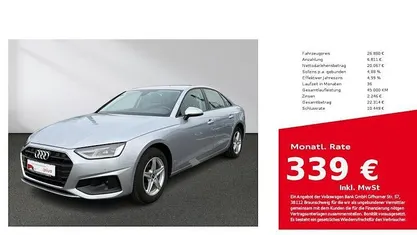 Gebraucht Audi A4 Business 136 PS (100 kW) 2021 Silber Kombi