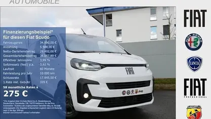 Neu Fiat Scudo Connect 144 PS (105 kW) 2025 Gelato weiss Van