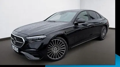 Metalliclack obsidianschwarz Gebraucht 2025 Mercedes E450 AMG Limousine | 85.940 € (Fairer Preis)