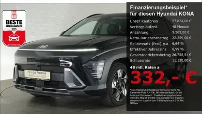 Gebraucht Hyundai Kona Prime 141 PS (103 kW) 2025 Abyss black SUV