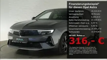 Usata Opel Astra 131 CV (96 kW) 2025 Grigio Berlina