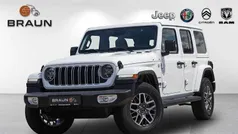 Bright white Neu 2024 Jeep Wrangler Sahara SUV | 58.850 € (Superpreis)