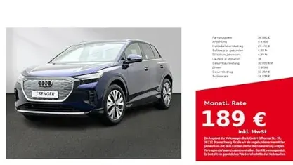 Brugt Audi Q4 e-tron Ambiente 150 kW (204 HK) 2023 Blå SUV
