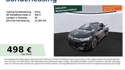 Grenadillschwarz metallic Gebraucht 2023 VW ID.7 Pro Limousine | 41.880 € (Fairer Preis)