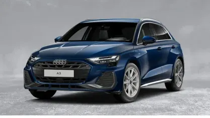 Brugt Audi A3 S-Line 204 HK (150 kW) 2025 Blå Sedan