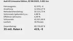 Gletscherweiß metallic Gebraucht 2025 Audi A5 Ambiente Coupé | 62.970 € (Fairer Preis)