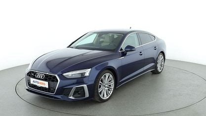 Używany Audi A5 Sportback S-Line 204 KM (150 kW) 2021 Niebieski Hatchback