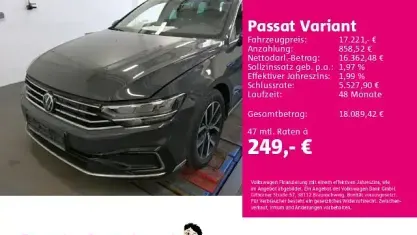 Gebraucht VW Passat GTE 218 PS (160 kW) 2021 Uranograu Kombi