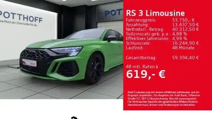 Gebraucht Audi RS3 Premium 400 PS (294 kW) 2023 Kyalamigrün Limousine