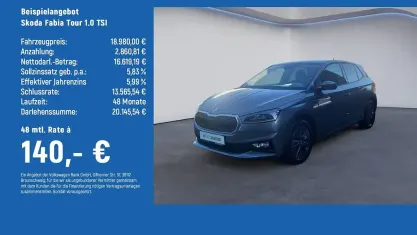 Gebraucht Skoda Fabia Tour 95 PS (69 kW) 2025 Grau Kleinwagen