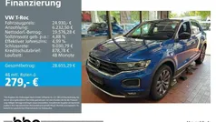 Ravennablau metallic Gebraucht 2021 VW T-Roc Sport SUV | 24.930 € (Guter Preis)