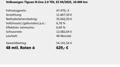 Gebraucht 2025 VW Tiguan R-line SUV | 47.470 € (Fairer Preis)