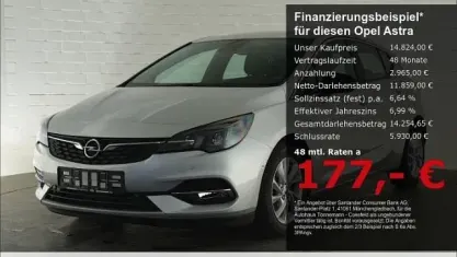 Gebraucht Opel Astra Elegance 110 PS (80 kW) 2022 Silber Kleinwagen