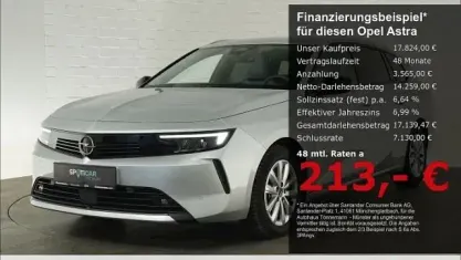 Gebraucht Opel Astra Elegance 131 PS (96 kW) 2023 Silber Kombi