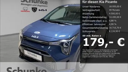 Neu Kia Picanto Vision 68 PS (50 kW) 2025 Blau Kleinwagen