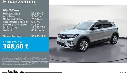 Gebraucht VW T-Cross Life 150 PS (110 kW) 2025 Silber SUV
