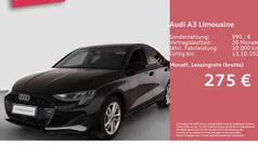 Mythosschwarz metallic Gebraucht 2025 Audi A3 Advanced Plus Limousine | 33.780 € (Fairer Preis)