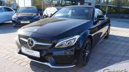 Gebraucht Mercedes C250 AMG 211 PS (155 kW) 2017 Obsidianschwarz metallic (metallic) Cabrio