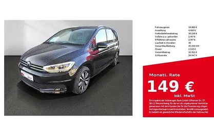 Gebraucht VW Touran Goal 150 PS (110 kW) 2025 Grenadillschwarz Van / Kleinbus