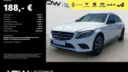Gebraucht Mercedes C200 Avantgarde 184 PS (135 kW) 2019 Weiß Kombi