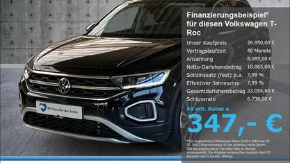 Gebraucht VW T-Roc Style 150 PS (110 kW) 2023 Schwarz SUV