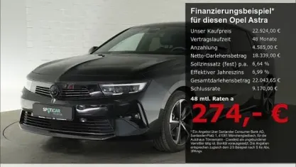 Gebraucht Opel Astra 145 PS (106 kW) 2024 Schwarz Kleinwagen