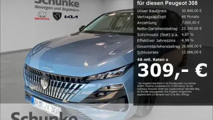 Gebraucht Peugeot 308 SW Style 145 PS (106 kW) 2026 Blau Kombi