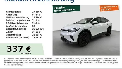 Gletscherweiß Gebraucht 2022 VW ID.4 Pro Performance SUV | 27.880 € (Guter Preis)