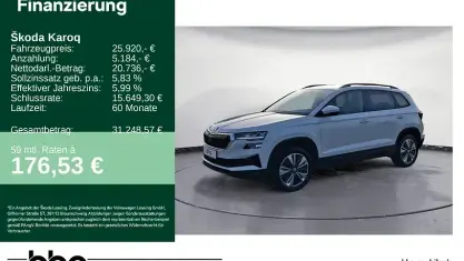 Gebraucht Skoda Karoq Selection 150 PS (110 kW) 2023 Weiß SUV