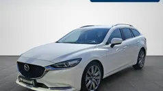 Snowflake white pearl metallic Gebraucht 2019 Mazda 6 Exclusive-Line Kombi | 21.980 € (Fairer Preis)
