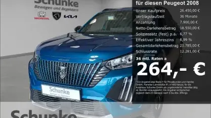 Neu Peugeot 2008 Allure 146 PS (107 kW) 2026 Blau SUV