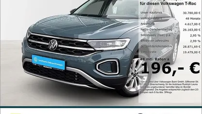 Blau Gebraucht 2024 VW T-Roc Style SUV | 30.780 € (Fairer Preis)