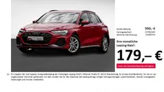 Rot Gebraucht 2024 Audi A3 Sportback S-Line Limousine | 33.626 € (Fairer Preis)