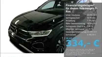 Gebraucht VW T-Roc Goal 116 PS (85 kW) 2025 Schwarz SUV