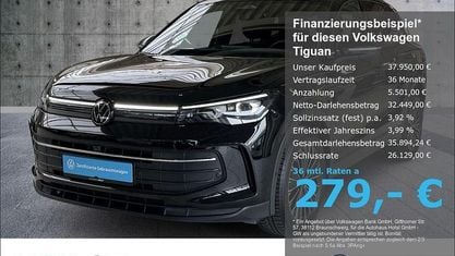 Używany VW Tiguan Goal 150 KM (110 kW) 2025 Czarny SUV
