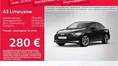Mythosschwarz metallic Gebraucht 2025 Audi A3 Advanced Limousine | 33.581 € (Fairer Preis)