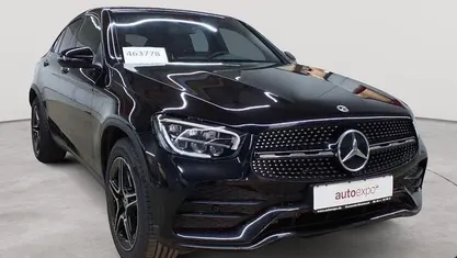 Obsidianschwarz metallic Gebraucht 2022 Mercedes GLC300 AMG line Coupé | 41.990 € (Fairer Preis)